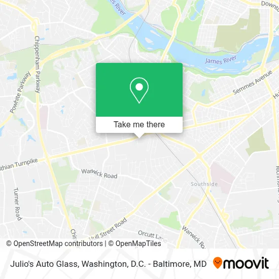 Julio's Auto Glass map