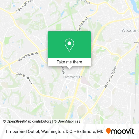 Timberland Outlet map