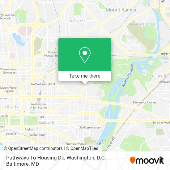 Pathways To Housing Dc map