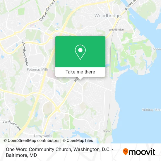 One Word Community Church map