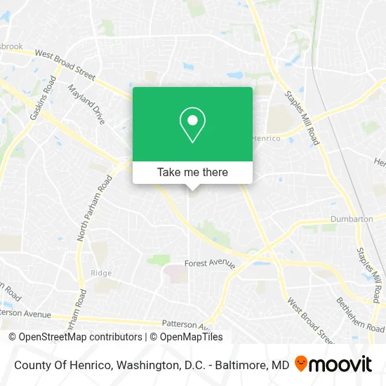 County Of Henrico map