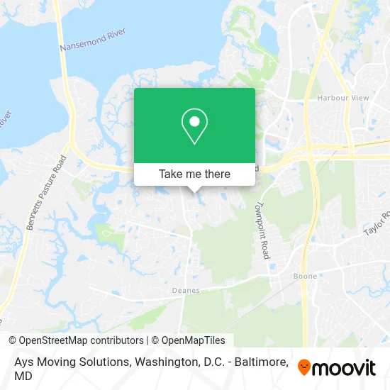 Ays Moving Solutions map