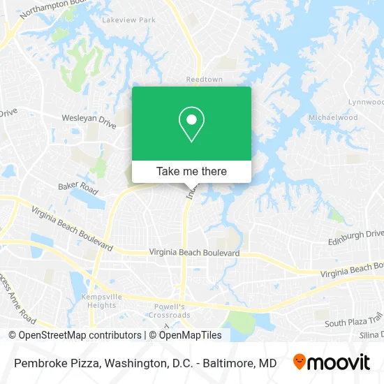 Pembroke Pizza map
