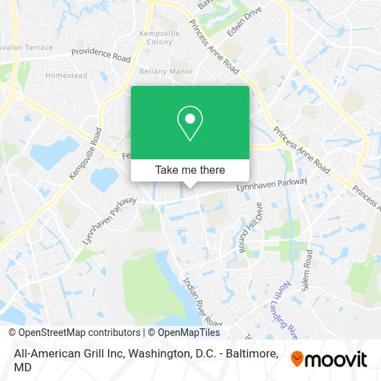 All-American Grill Inc map
