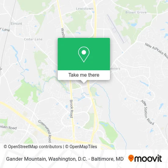 Gander Mountain map