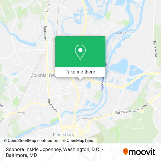 Sephora Inside Jcpenney map