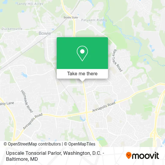 Upscale Tonsorial Parlor map