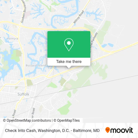 Check Into Cash map