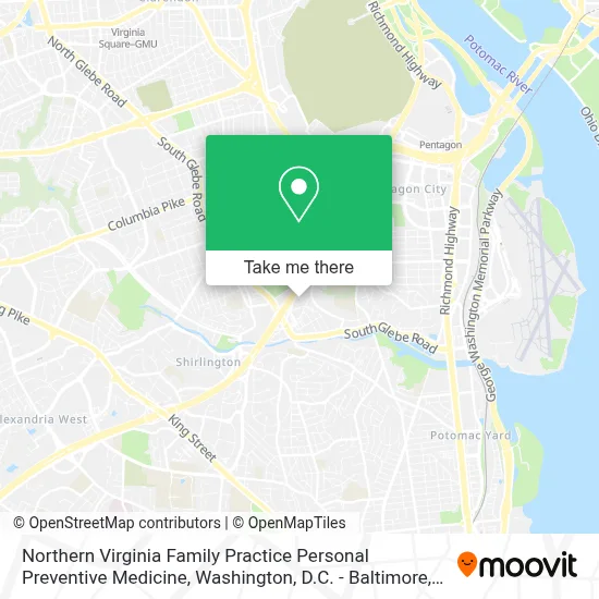 Northern Virginia Family Practice  Personal Preventive  Medicine map
