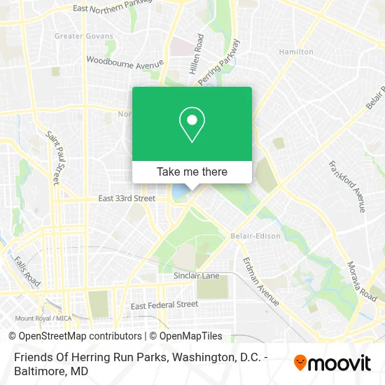 Friends Of Herring Run Parks map