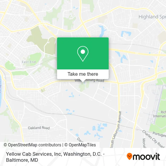 Yellow Cab Services, Inc map