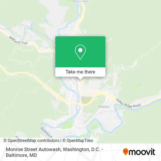 Monroe Street Autowash map