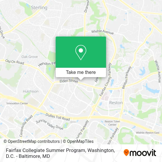 Fairfax Collegiate Summer Program map