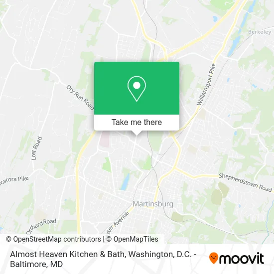 Almost Heaven Kitchen & Bath map