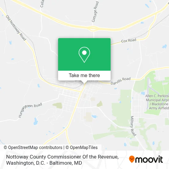 Nottoway County Commissioner Of the Revenue map