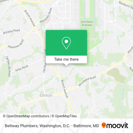 Beltway Plumbers map