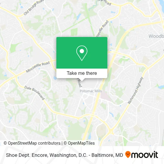 Shoe Dept. Encore map