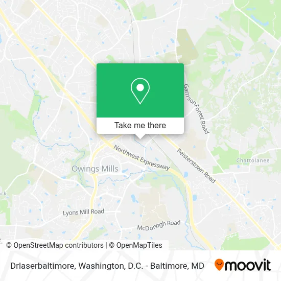 Drlaserbaltimore map