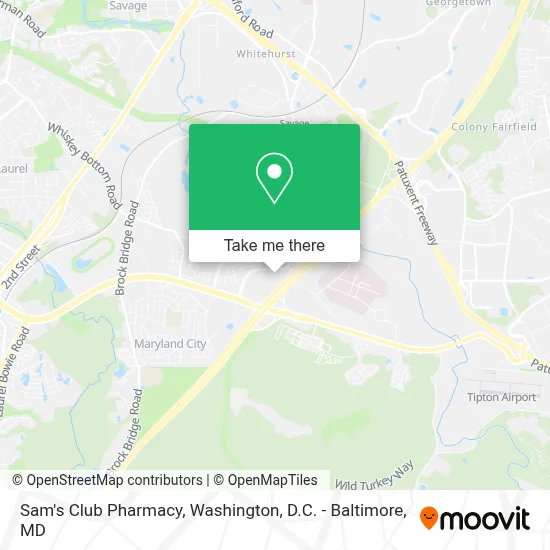 Sam's Club Pharmacy map