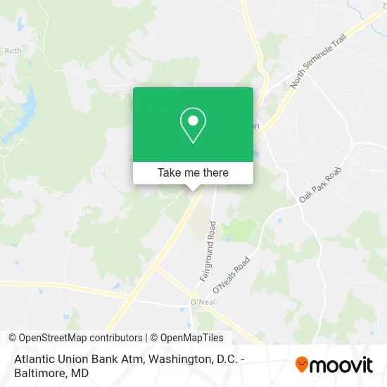 Atlantic Union Bank Atm map