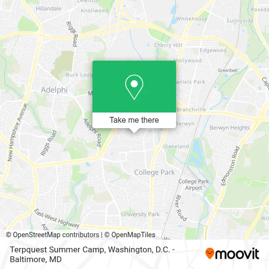 Terpquest Summer Camp map