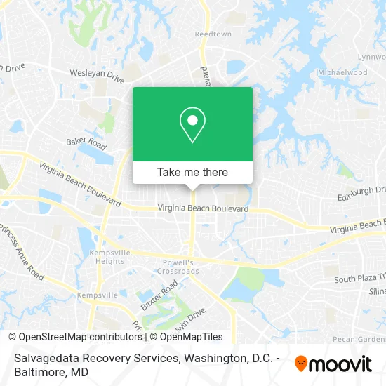 Salvagedata Recovery Services map