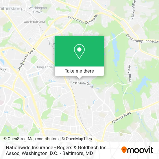 Nationwide Insurance - Rogers & Goldbach Ins Assoc map