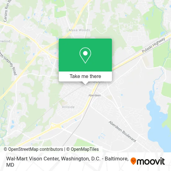 Wal-Mart Vison Center map