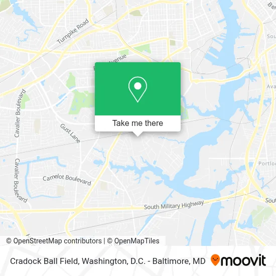 Cradock Ball Field map