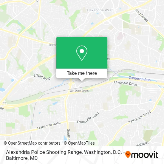 Alexandria Police Shooting Range map