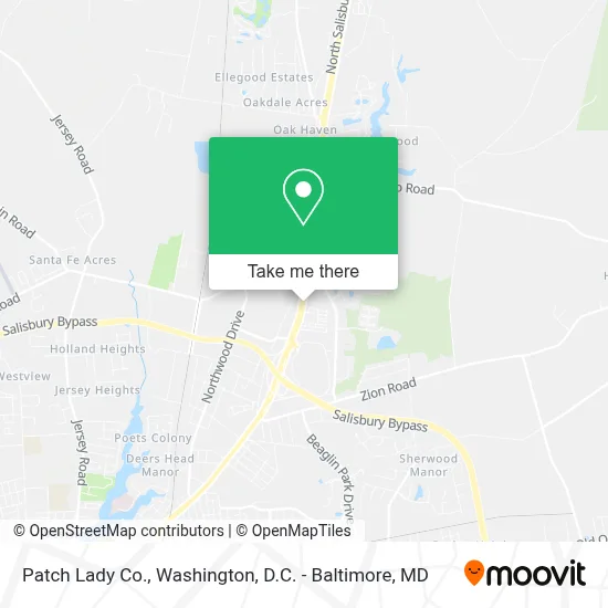 Patch Lady Co. map