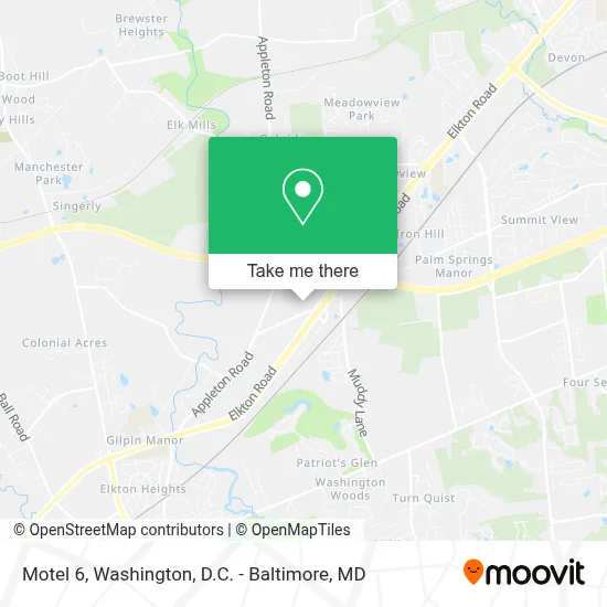 Motel 6 map