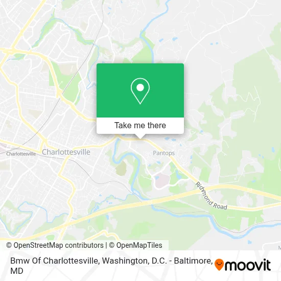 Bmw Of Charlottesville map