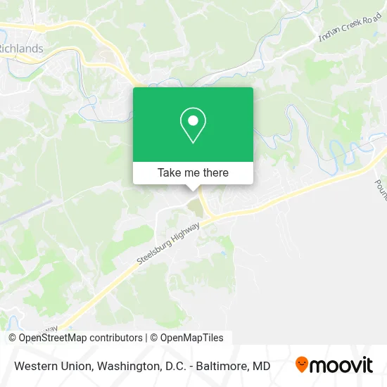 Western Union map