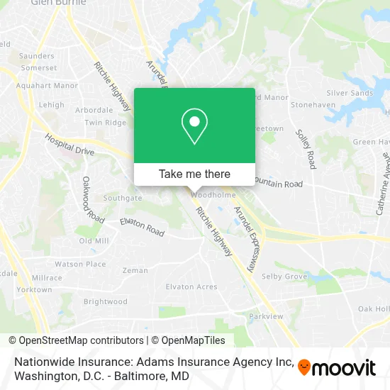 Nationwide Insurance: Adams Insurance Agency Inc map