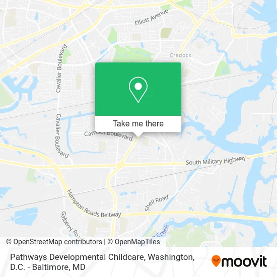 Pathways Developmental Childcare map