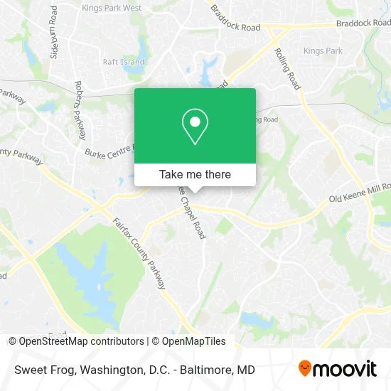 Sweet Frog map