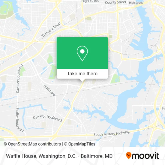 Waffle House map