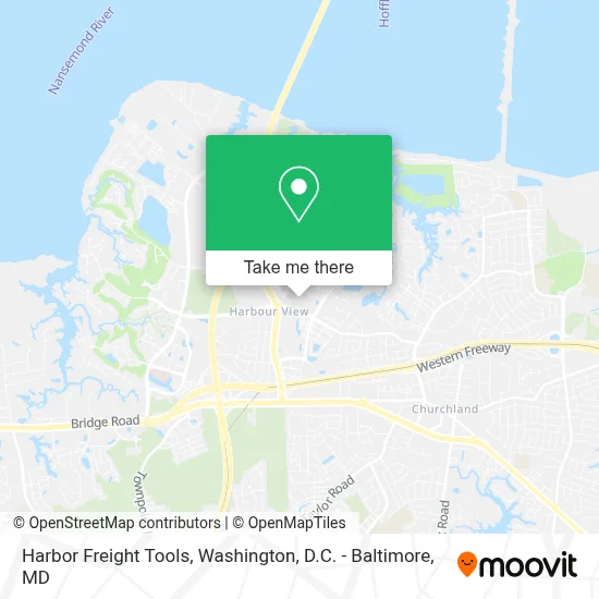 Harbor Freight Tools map