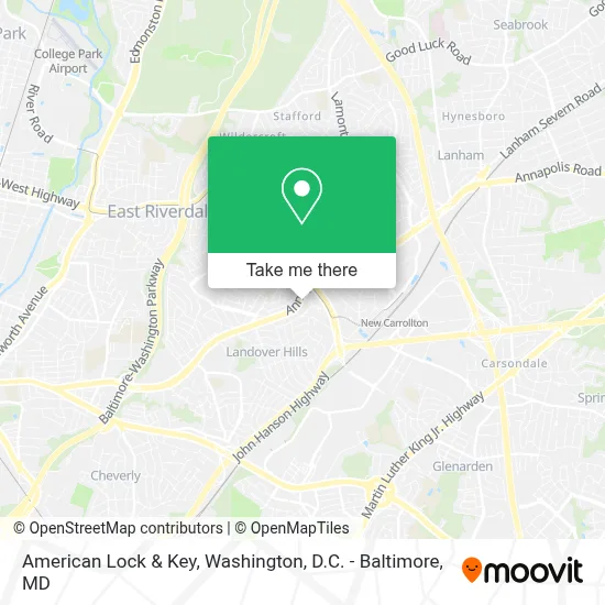 American Lock & Key map