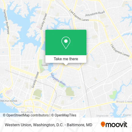 Western Union map