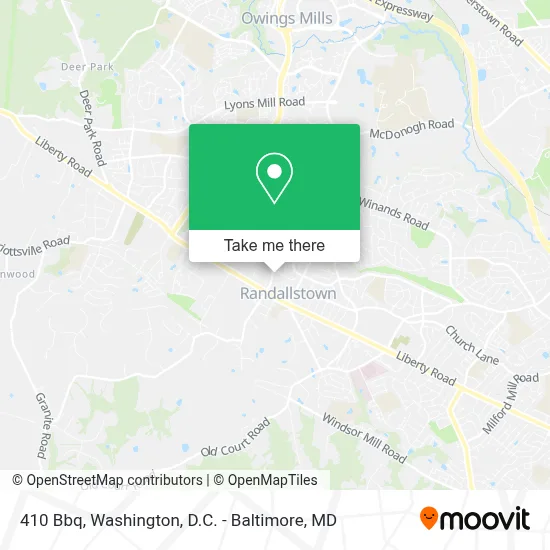 410 Bbq map