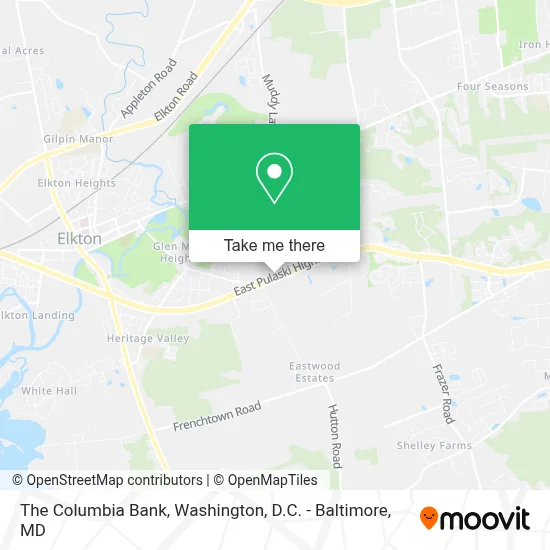 The Columbia Bank map