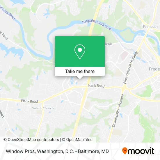 Window Pros map