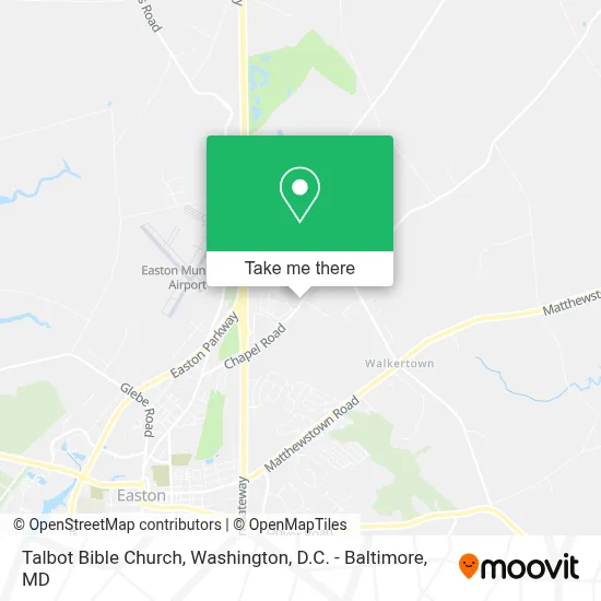 Talbot Bible Church map