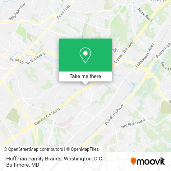 Huffman Family Brands map