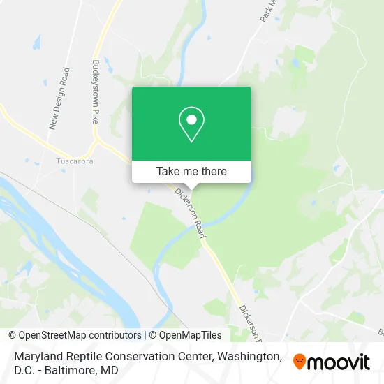 Maryland Reptile Conservation Center map