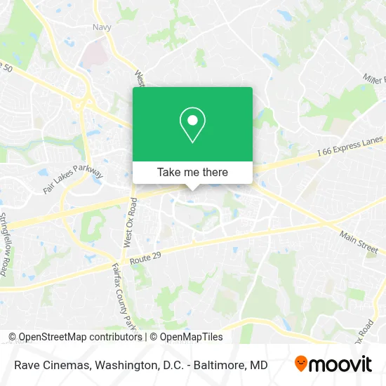 Rave Cinemas map