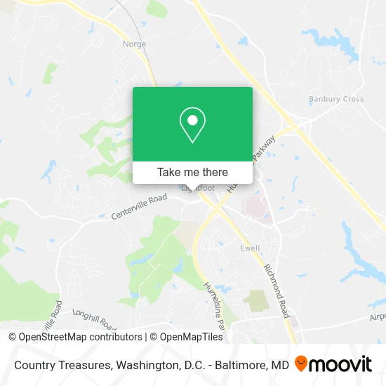 Country Treasures map
