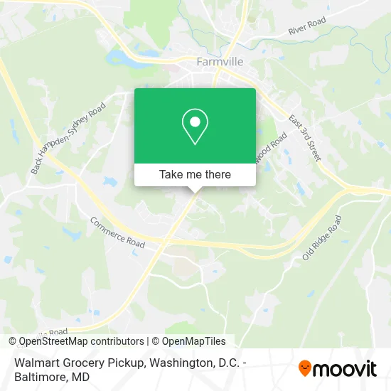 Walmart Grocery Pickup map